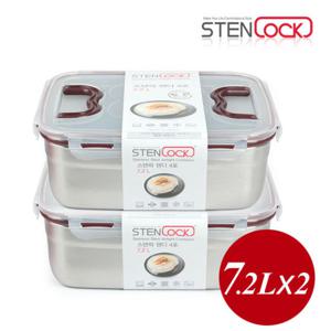 스텐락 스텐김치통 핸디 4호 7.2L x 2개