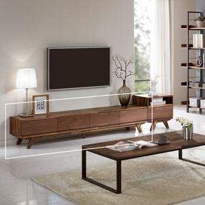 [유니콘]호두나무 거실장 2000 tv장식장 문갑 86인치 티비장