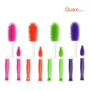 쿠아스 실리콘 젖병 브러쉬 세트 (회전형) 젖병솔 / 텀블러솔