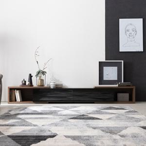 리바트 뉴타이드 블랙 확장형 거실장