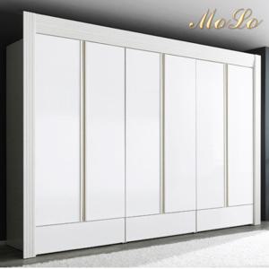 [모로] 로망스 화이트 12자 장롱 옷장 이불장  서랍