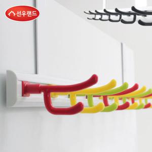 레인보우 2단 문걸이용 옷걸이대형