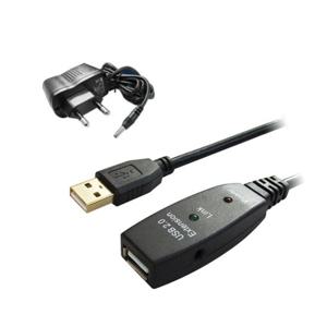 대원TMT USB 유전원 리피터 케이블 15M(어댑터포함)