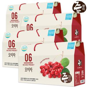 즙쟁이 오미자즙 4박스 120포