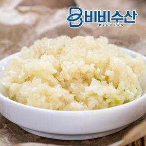 국내산 꼭지 제거한 다진마늘 1kg