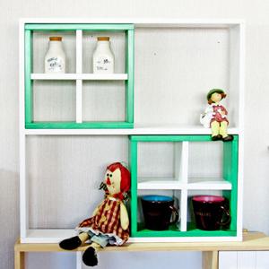 원목 이동 장식선반