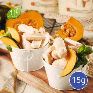 유기농 백미단호박 떡쌀과자15g /휴대용