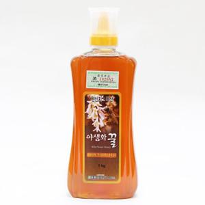 [설악산허니팜] 튜브 야생화꿀 1.0kg  꽃꿀100%