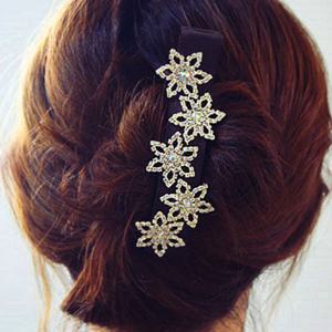 데이지 올림머리 왕 집게핀 머리핀 헤어핀 2color