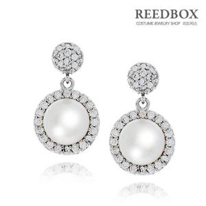 [리드박스] [선물포장] 듀얼 로얄 담수진주 귀걸이(귀찌가능)