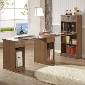 [미소비즈] 젠키즈 뉴쵸이스 2인 H형 책장+책상 세트