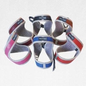 드림워크 가죽하네스 XL 애견하네스 리드줄포함