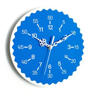 아미공 분표시 교육용벽시계 에듀플라워 블루