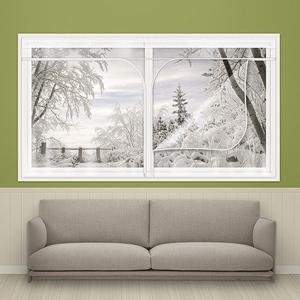 방풍비닐창문용 특대형(300x165cm) 외풍차단 커튼 창문바람막이