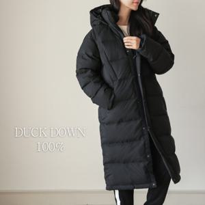 [미씨엘라](S/M/L) 달링 덕 다운 벤치 롱 패딩