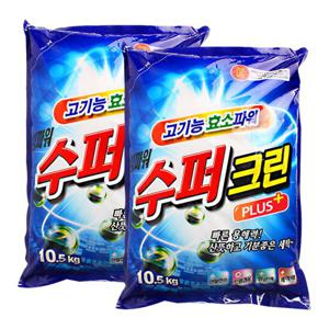 슈퍼크린 플러스 세탁세제 10.5kg×2개