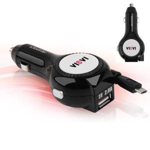 비스비 차량용 충전기 5핀 시거잭 릴타입 RC02