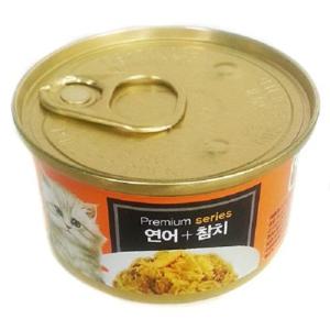 [엔터펫]프리미엄 런치캔(연어+참치)80g