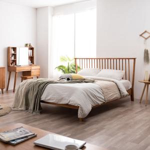 헤이미쉬홈 헤나 엘 원목 평상형 퀸사이즈 침대 프레임