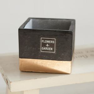 [3+1] 시멘트 사각 화분 라인 11x9cm 2컬러 조화꽃 전용 다육 인테리어 장식 소품 원예 용품