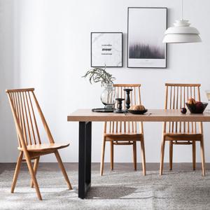 [미즌하임] 뉴송 6인 원목식탁 세트 2000사이즈 보노의자형