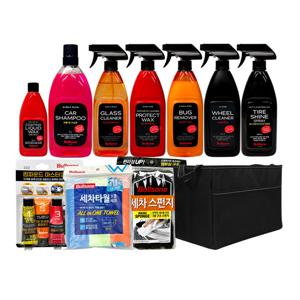불스원 토탈케어 세차용품 10종세트+트렁크정리함