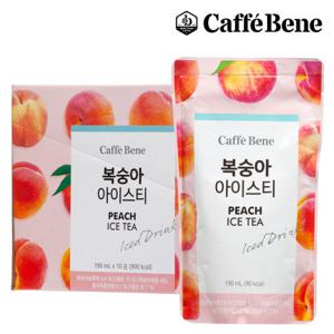 카페베네 복숭아 아이스티 파우치 (190ml x 10팩) x 2박스