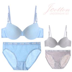 플레인코튼 브라팬티 2종세트 주니어 브라 여아 학생 속옷