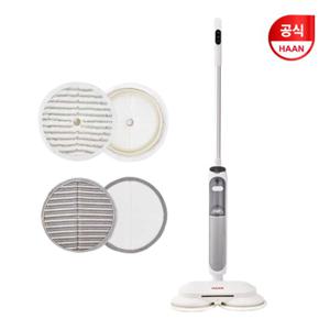 한경희 초고속예열 살균 셀프 스탠딩 스팀물걸레 청소기 EHMS-D3000WT+전용패드 4장