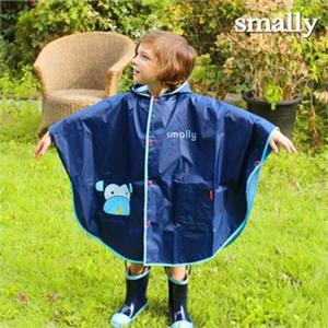 [스몰리](스몰리)유아 아동 레인코트 우비 애니망토-몽키네이비