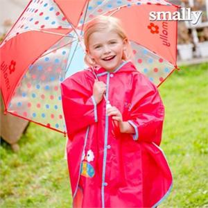 [스몰리](스몰리)유아 아동 레인코트 우비 애니망토-아울핑크