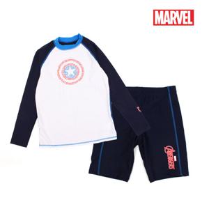 키즈노리] 마블 캡틴아메리카 수영복/래쉬가드/아동/유아/어린이