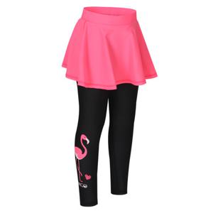 키즈 9부 스커트 워터레깅스(네온핑크)