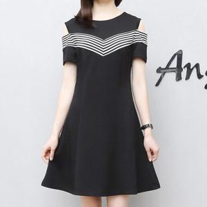 JS.어깨트임V라인원피스 빅사이즈 여성의류 임부복