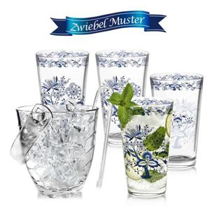 쯔비벨무스터 아이스 스파클링 5종세트(유리컵4p+얼음통)