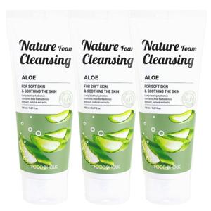 (3개)푸드어홀릭 네이처 폼 클렌징 150ml / 알로에