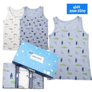 [블루핀] 순면 남아동 런닝3매 세트