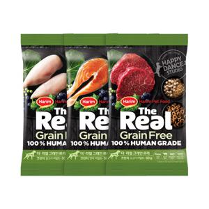 [하림펫푸드]더리얼 그레인프리 크런치 어덜트 체험키트