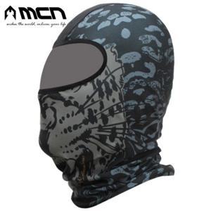 MCN 기모바라클라바 레오파드그레이 기모넥워머 방한