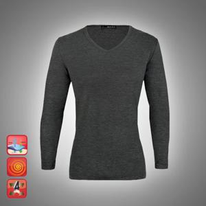 웜업히트 남성 발열브이넥 멜란지 남자내복/상의/내의