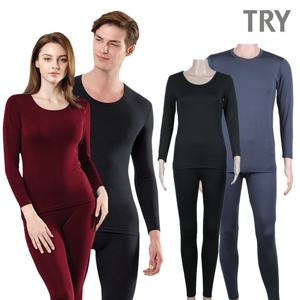 트라이 히트업 기모내의 발열내복 내의 남녀 상하세트 D07 D71