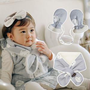 꿈두부 유아 네키목도리 장갑 세트 12종 아기 방한용품