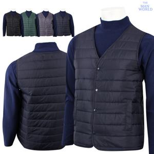 [더맨월드]JC단추경량패딩조끼 겨울 남자 브이넥 가성비