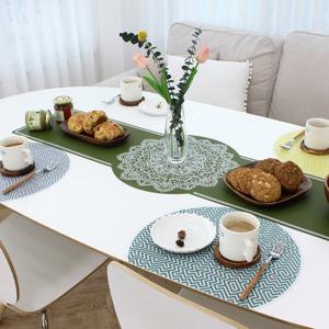 [무료배송] 레이스 실리콘 식탁매트 러너 1200