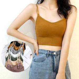 엔비 [체험특가] 어반 롱 브라 슬리브리스 브라탑 나시 캡 내장