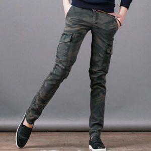 스댕클럽 남자 카고 건빵 포켓 카모 바지 CH8151