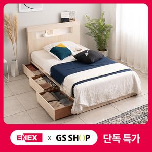 [에넥스]딥슬립 LED 조명 서랍형 수납침대(SS)-독립 매트리스