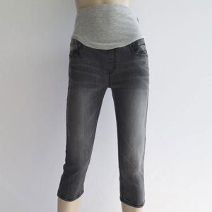 임부복 청바지 7부 빅사이즈 임산부 데님 팬츠 임신복