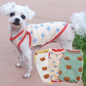 쥬쥬단추슬리브 강아지티셔츠  애견옷 애견민소매티