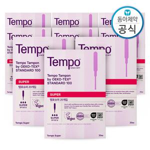 템포 슈퍼 탐폰 체내형생리대 20매 9개 총180매